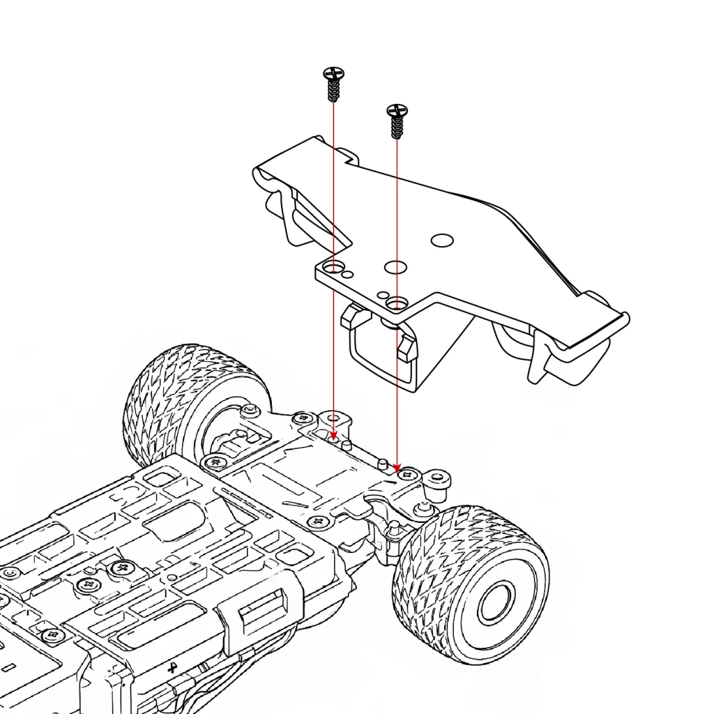 F26 組立説明書 フロントウイング取付