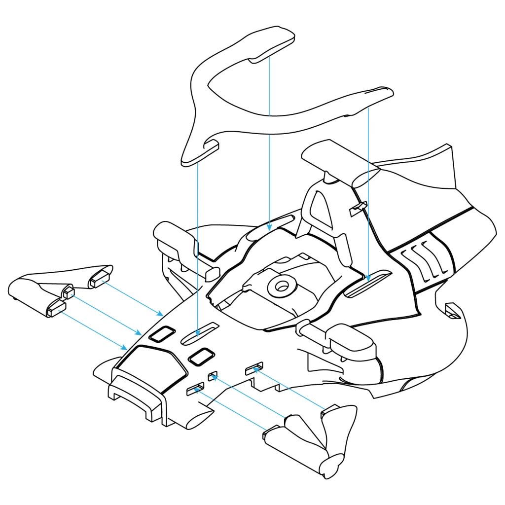 F26組立説明書 5 Haloの取り付け